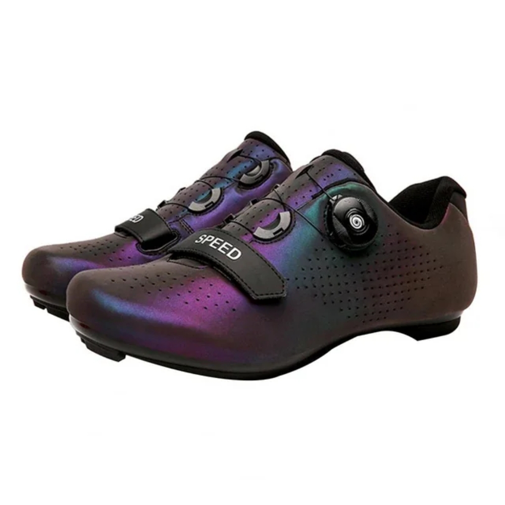 BETOOSEN Cycling Shoes Iridescent Purple SPEED Road Spin Size EU 36 Wmn 5 US - Picture 11 of 11